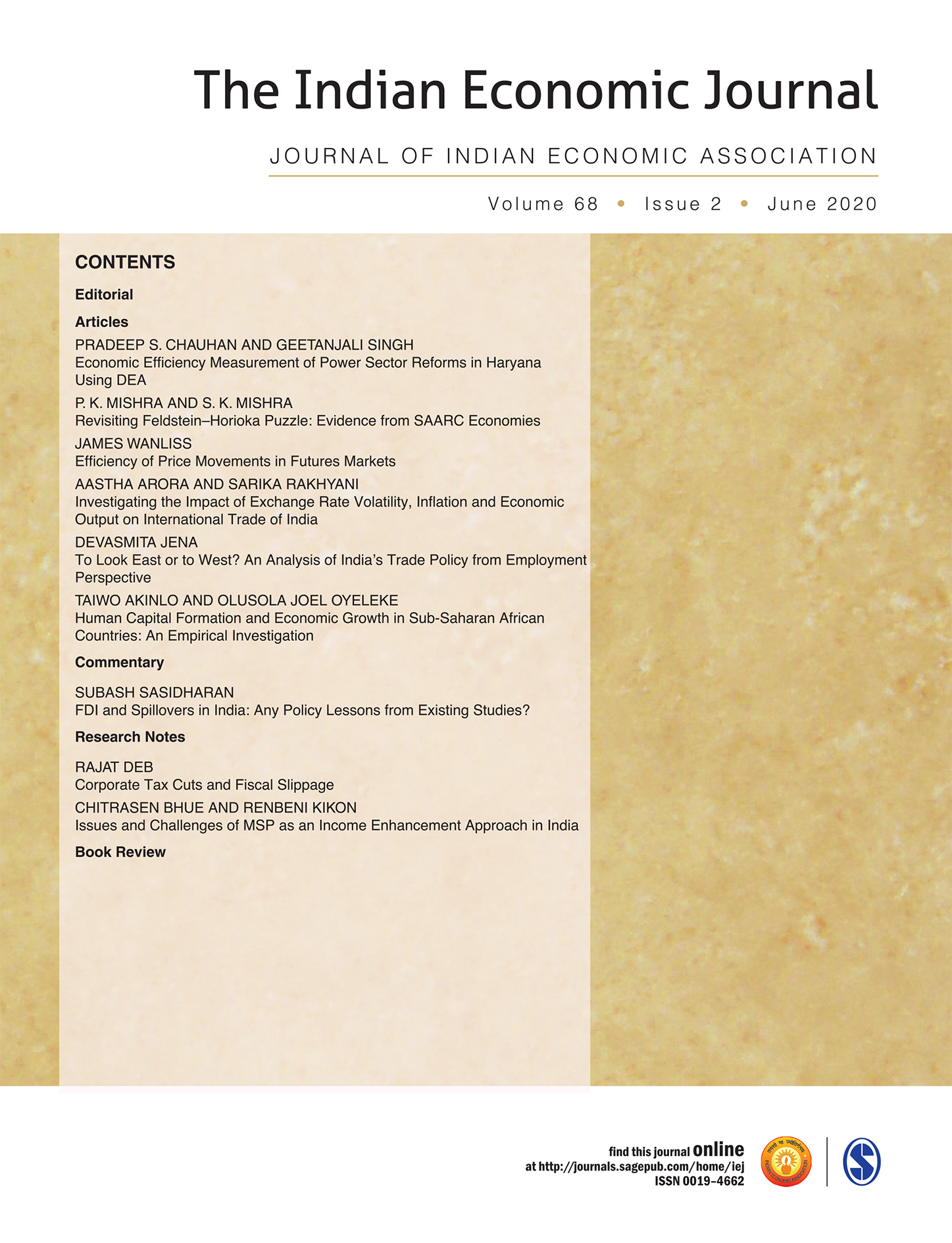 The Indian Economic Journal