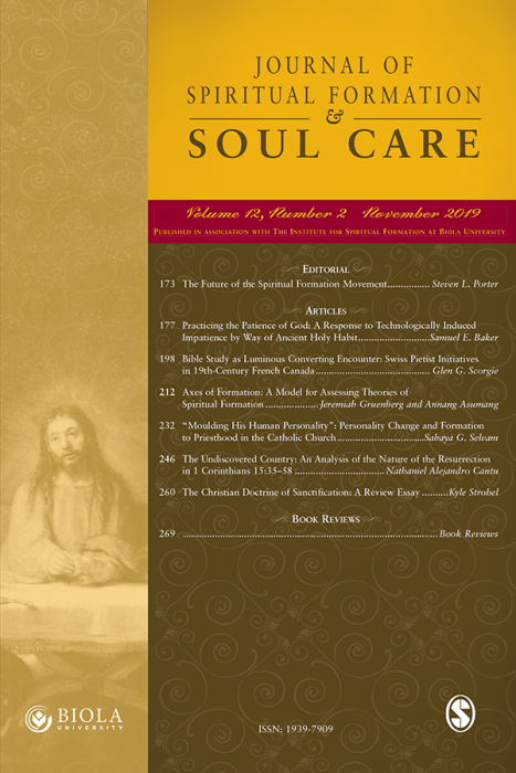 Journal of Spiritual Formation and Soul Care