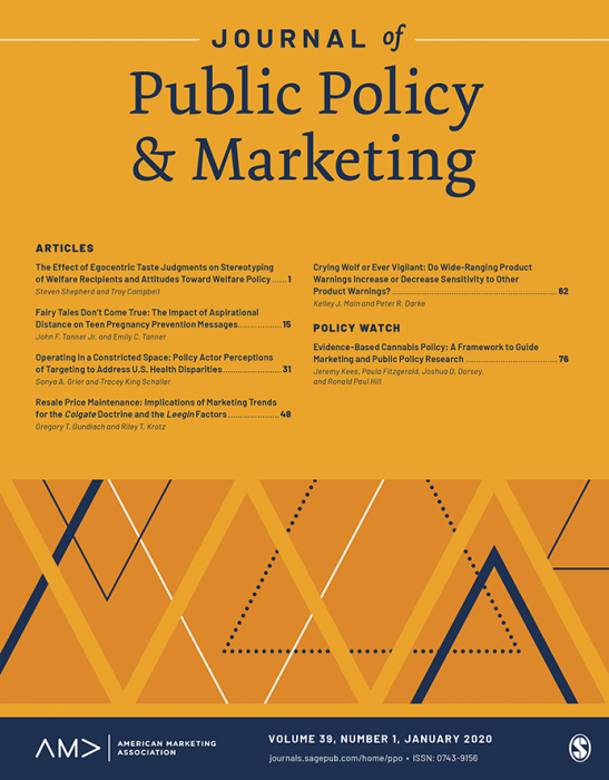 Journal of Public Policy & Marketing
