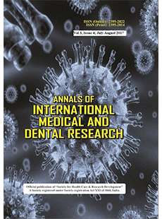 Annals of International Medical and Dental Research (AIMDR)