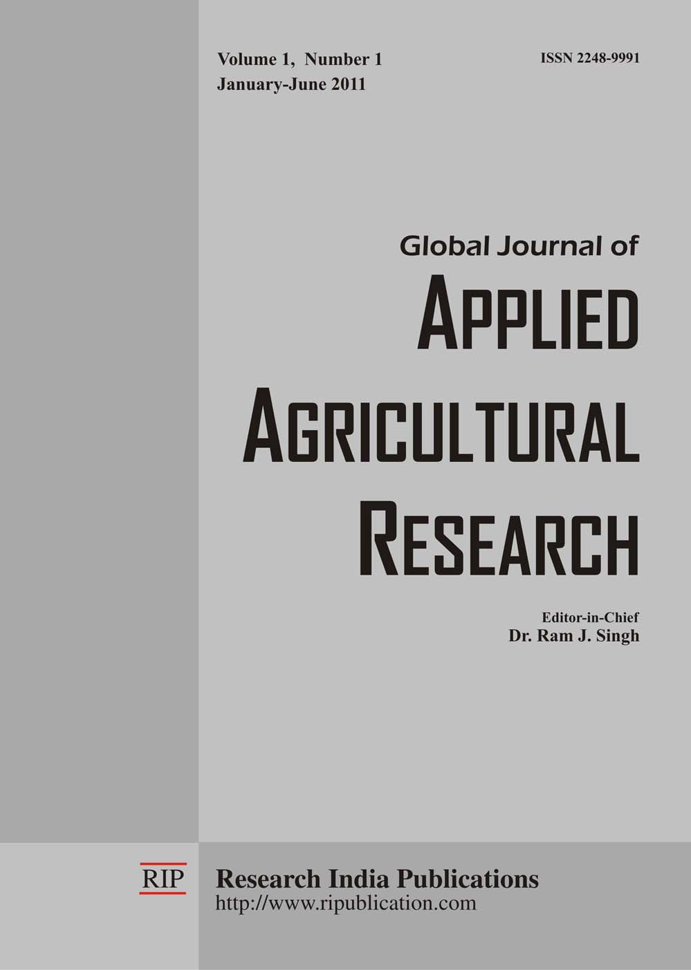Global Journal of Applied Agricultural Research