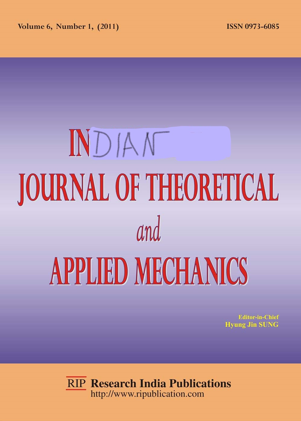 Indian Journal of Theoretical and Applied Mechanics