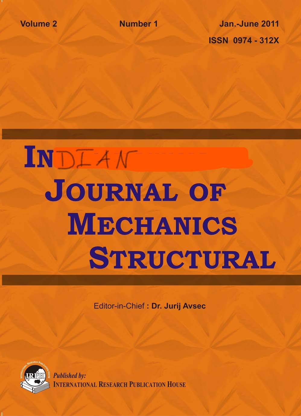 Indian Journal of Mechanics and Structure