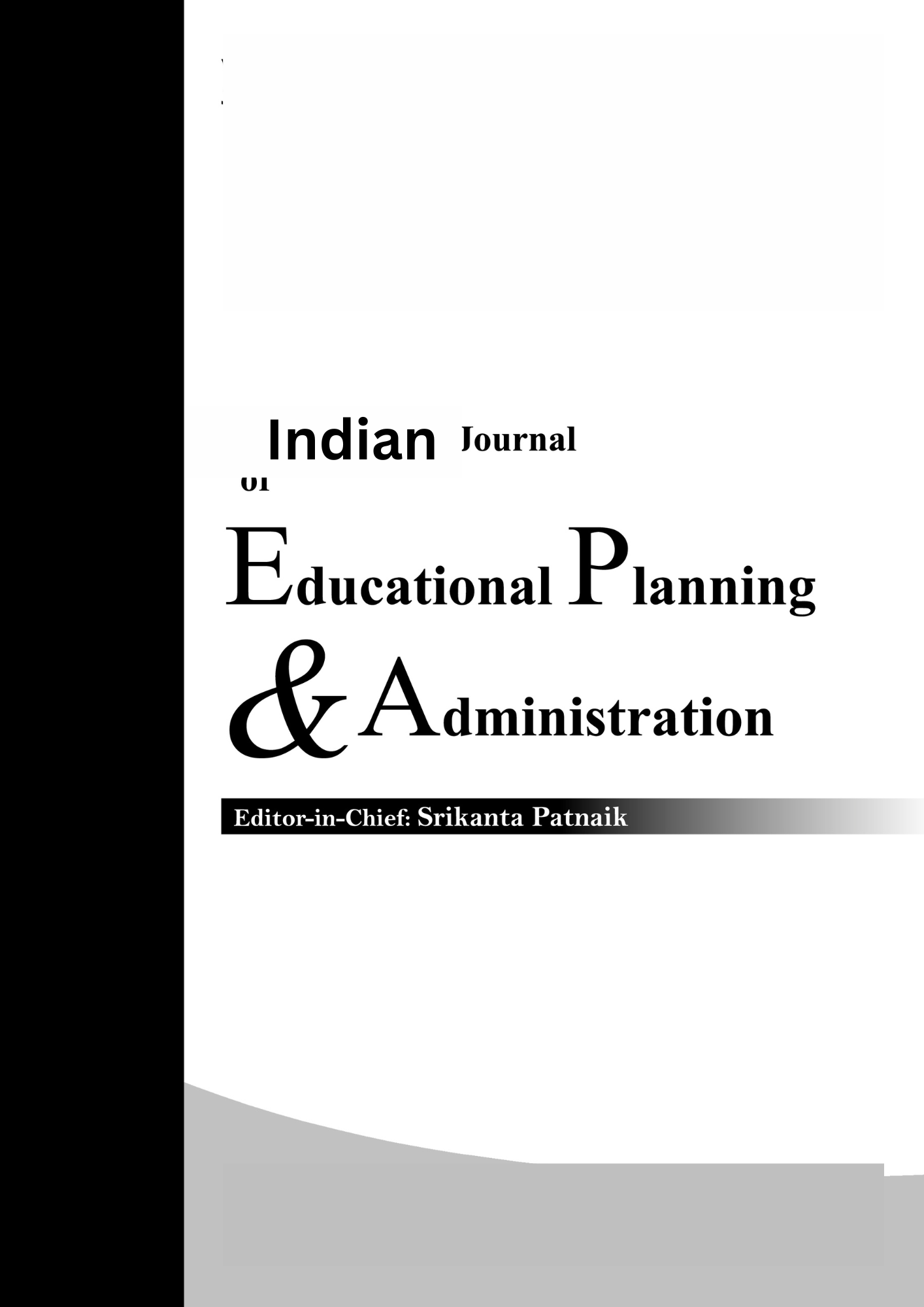 Indian Journal of Educational Planning & Administration