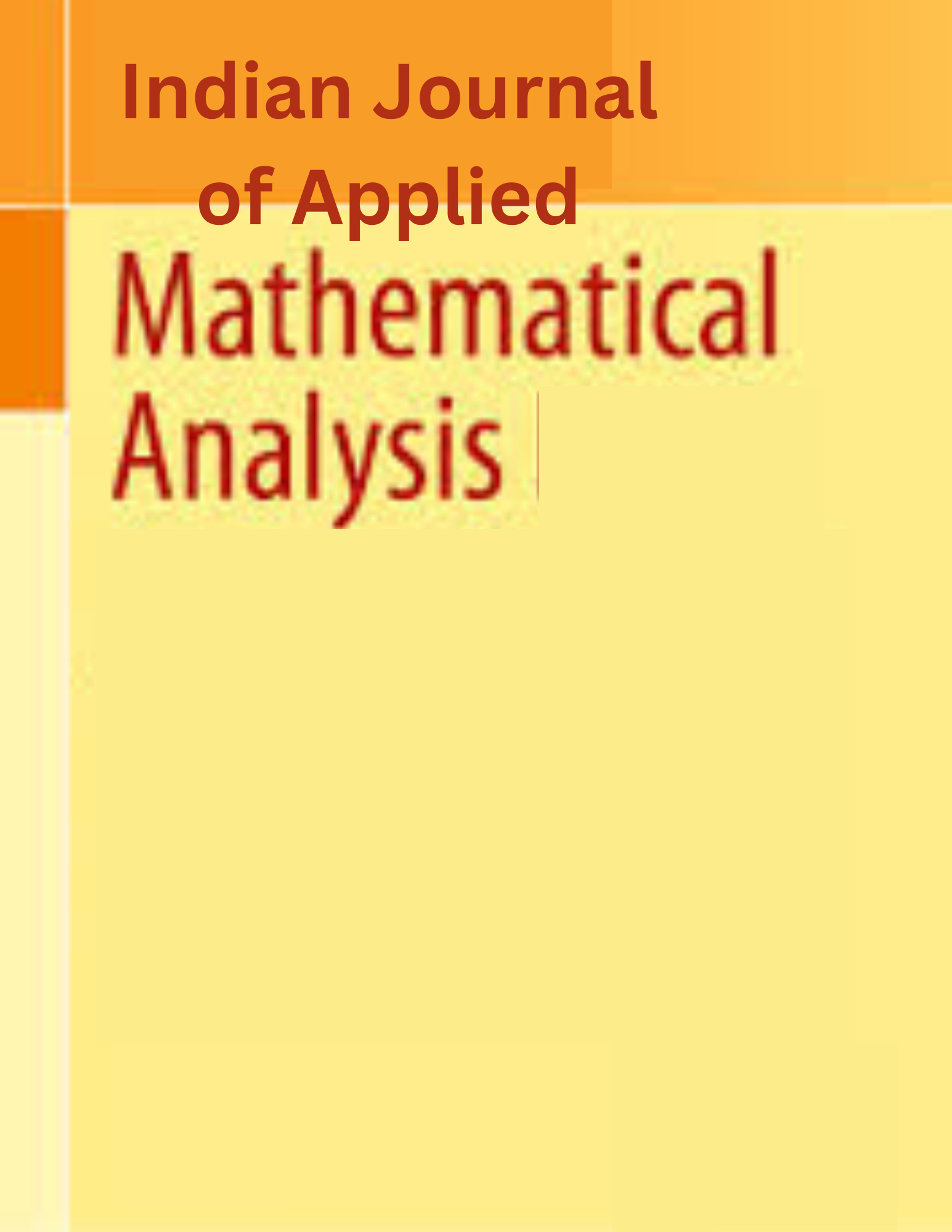 Indian Journal of Applied Mathematical Analysis