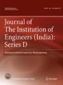 Journal of The Institution of Engineers (India) Series D