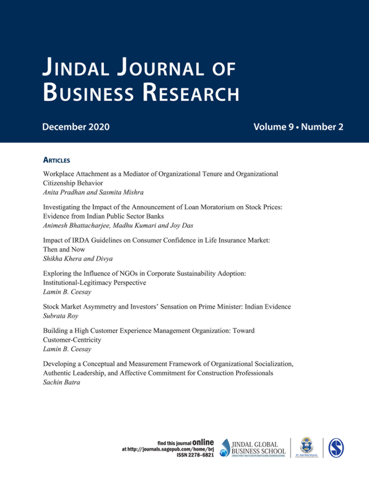 Jindal Journal of Business Research