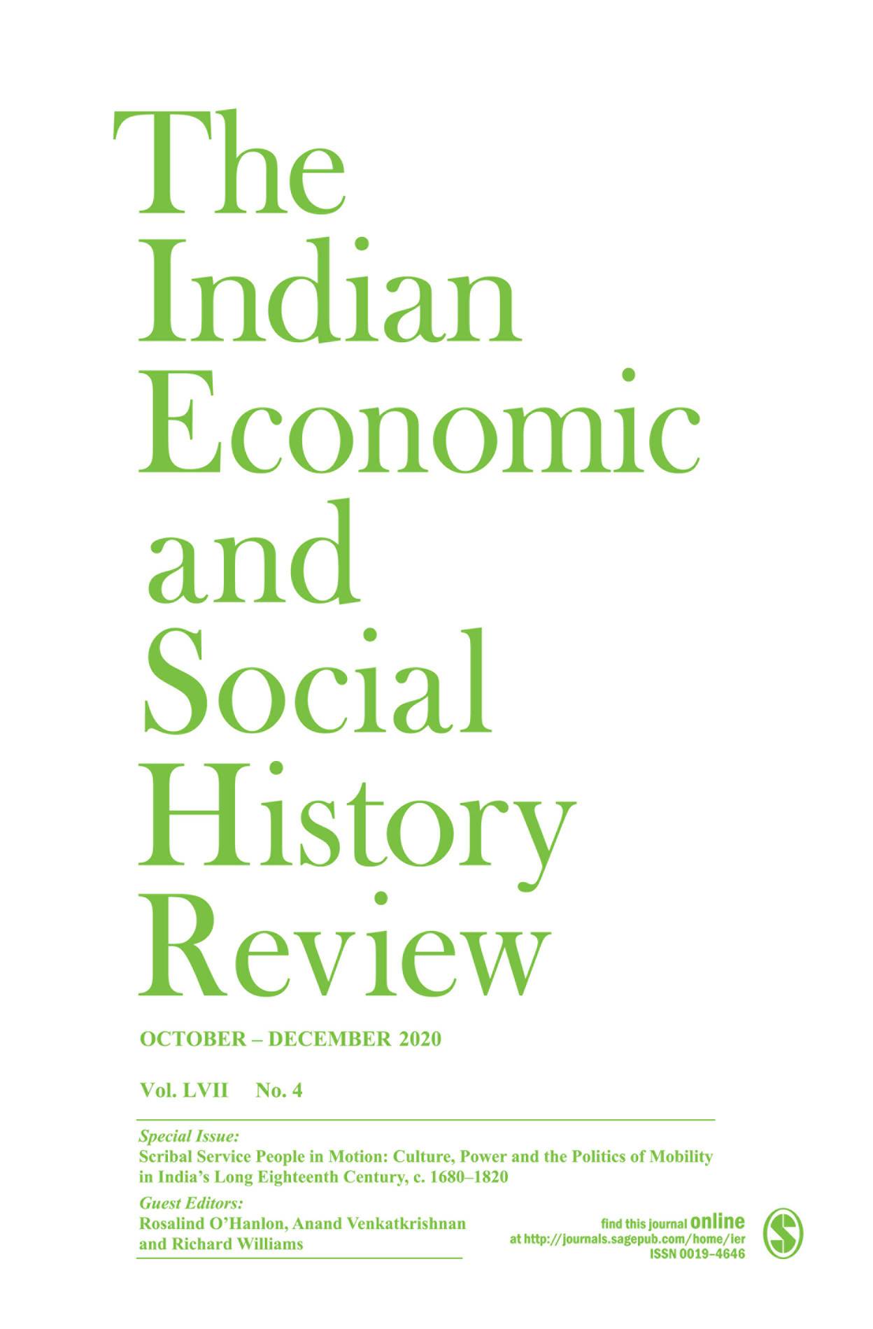 The Indian Economic and Social History Review