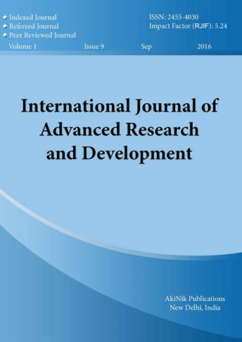 International Journal of Advanced Research and Development