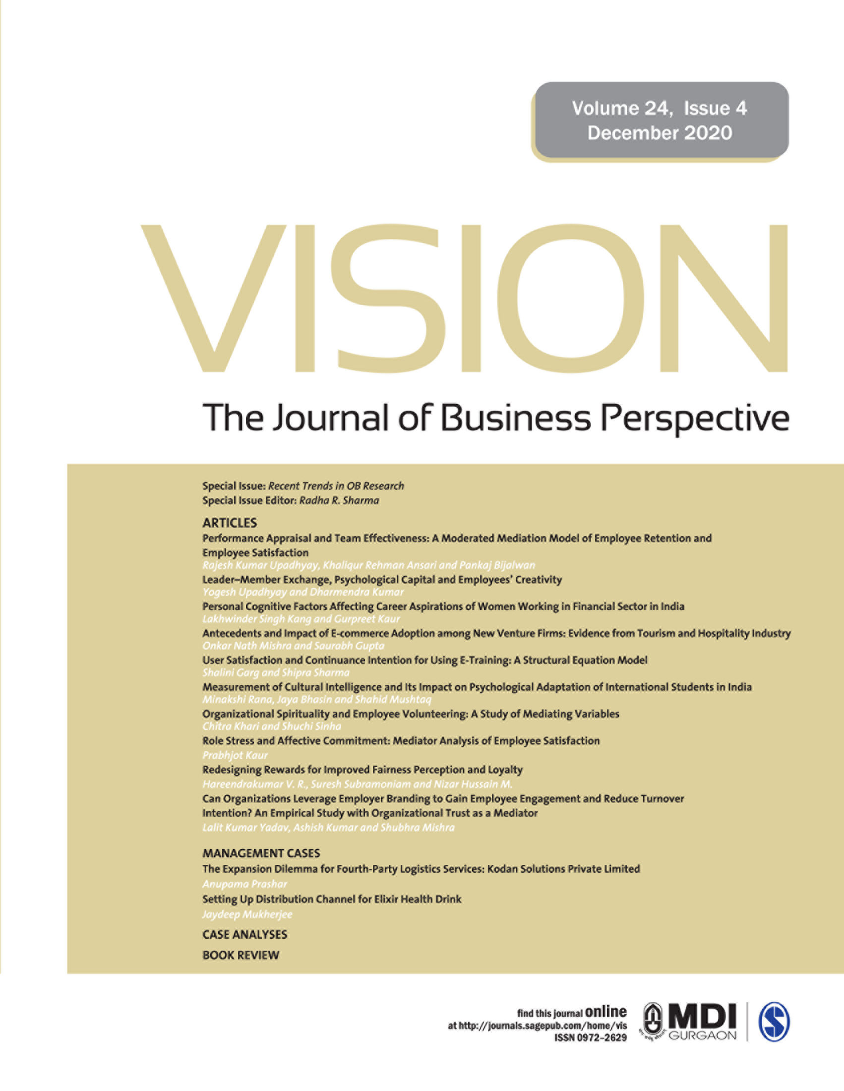 Vision: The Journal of Business Perspective
