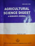Agricultural Science Digest - A Research Journal