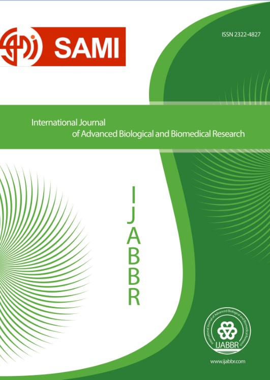 International Journal of Advanced Biological and Biomedical Research