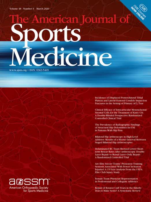 The American Journal of Sports Medicine, including Sports Health