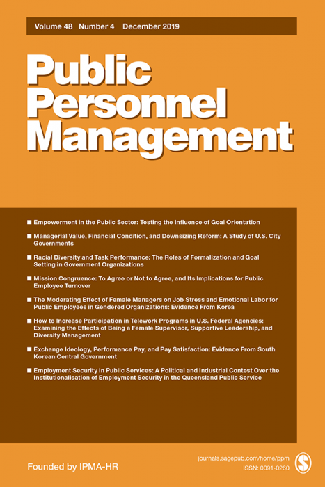 Buy to Public Personnel Management Journal - SAGE Publications