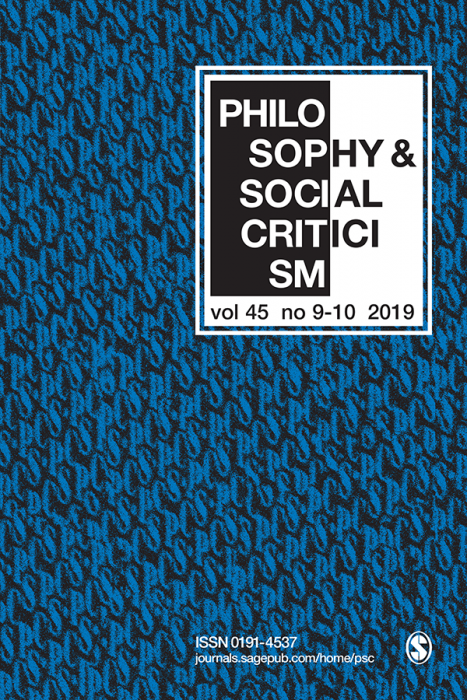 Philosophy and Social Criticism