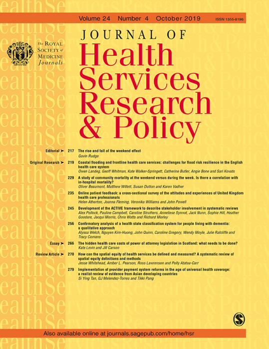 Journal of Health Services Research and Policy