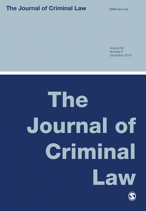 Journal of Criminal Law
