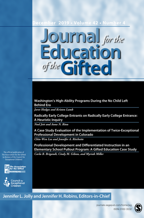 Journal for the Education of the Gifted