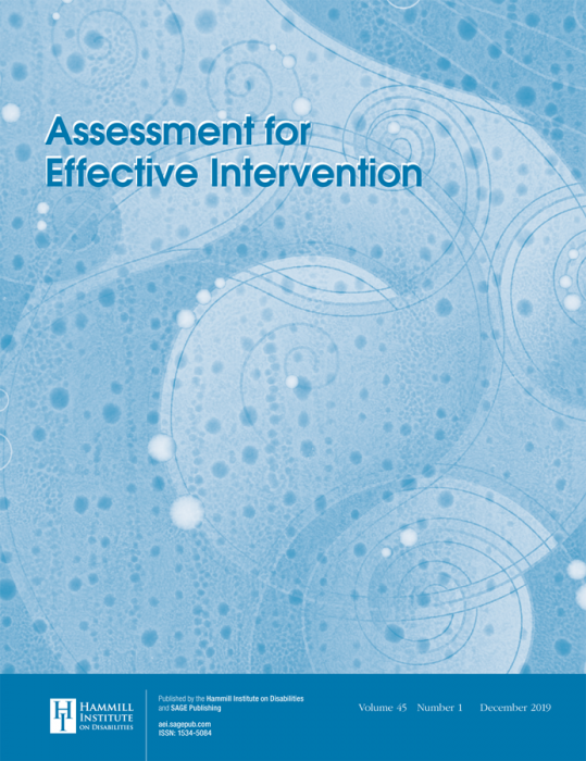 Assessment for Effective Intervention