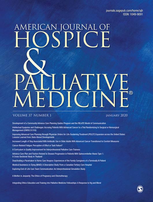 American Journal of Hospice and Palliative Medicine