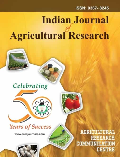 indian journal of agricultural research