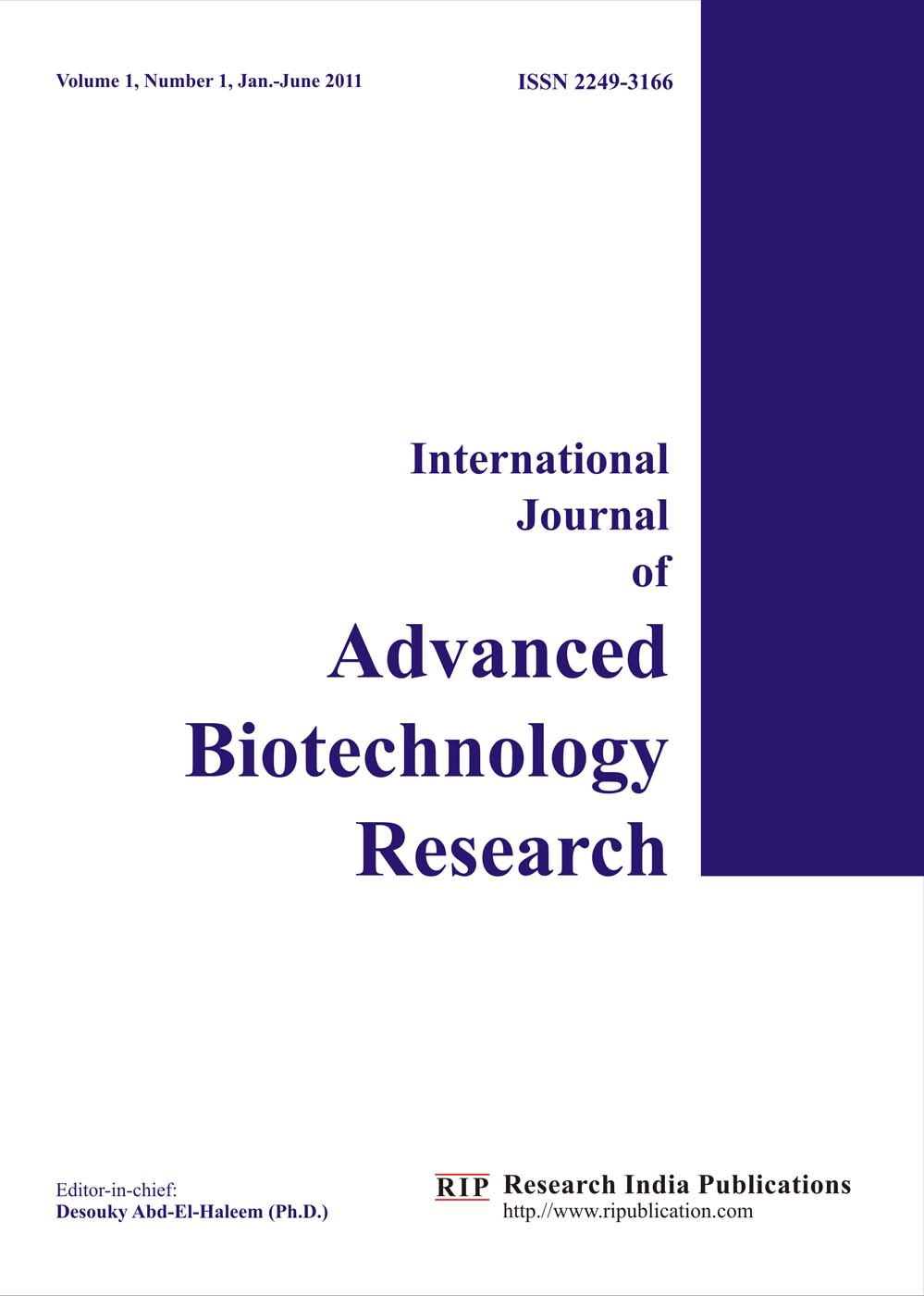 Buy now to Biotechnology, chemistry Research Journal Magazine