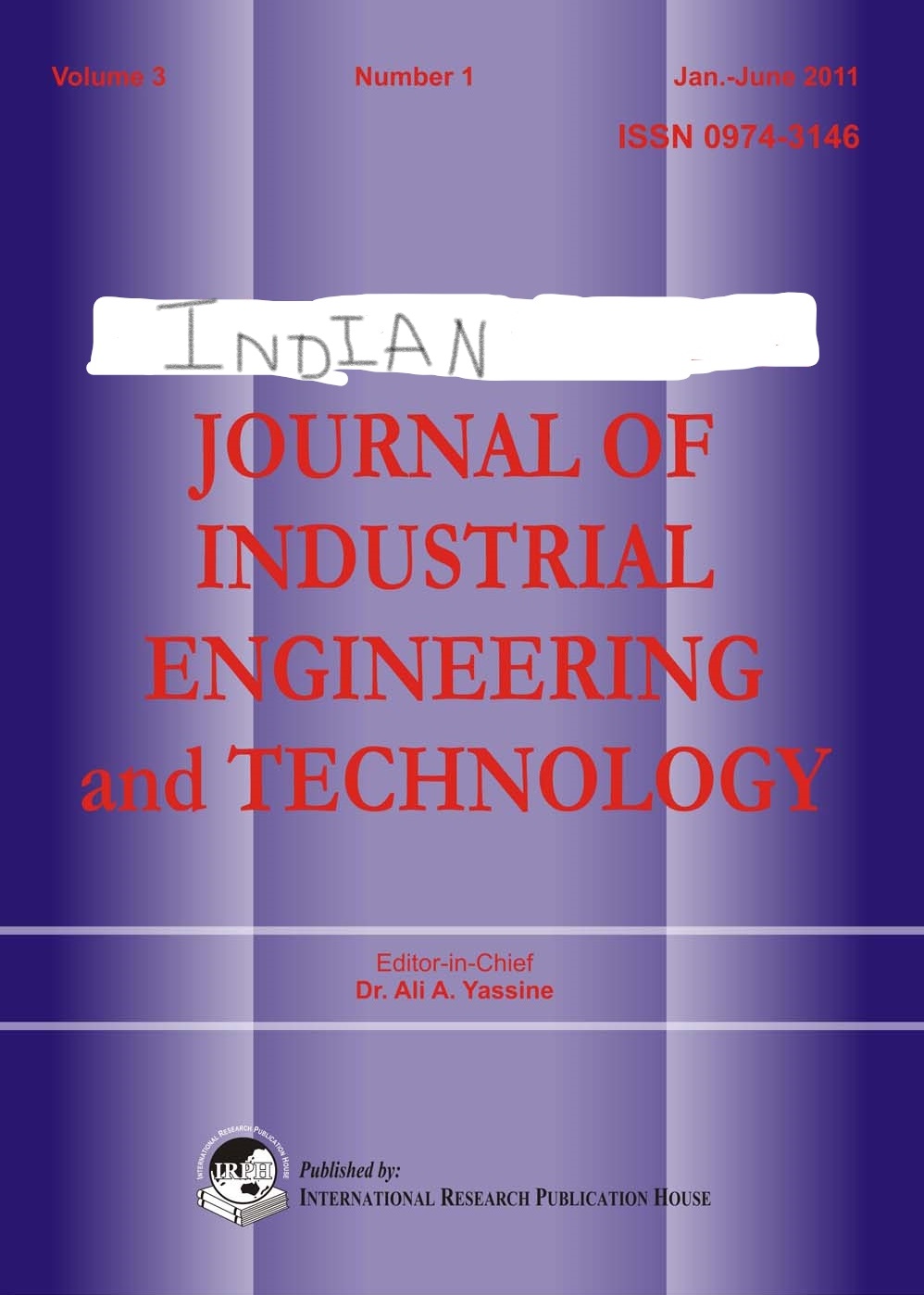 Indian Journal of Industrial Engineering and Technology