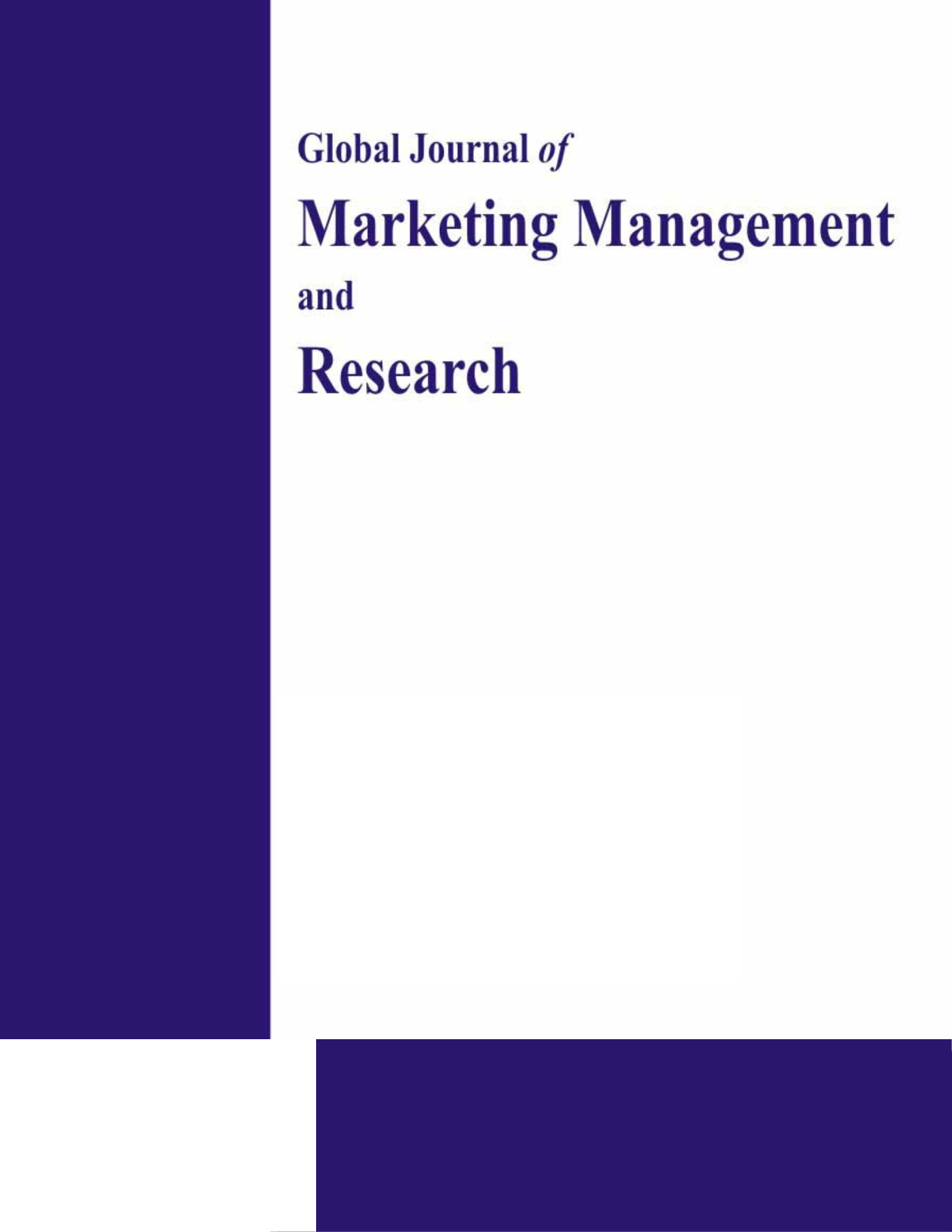 Global Journal of Marketing Management and Research