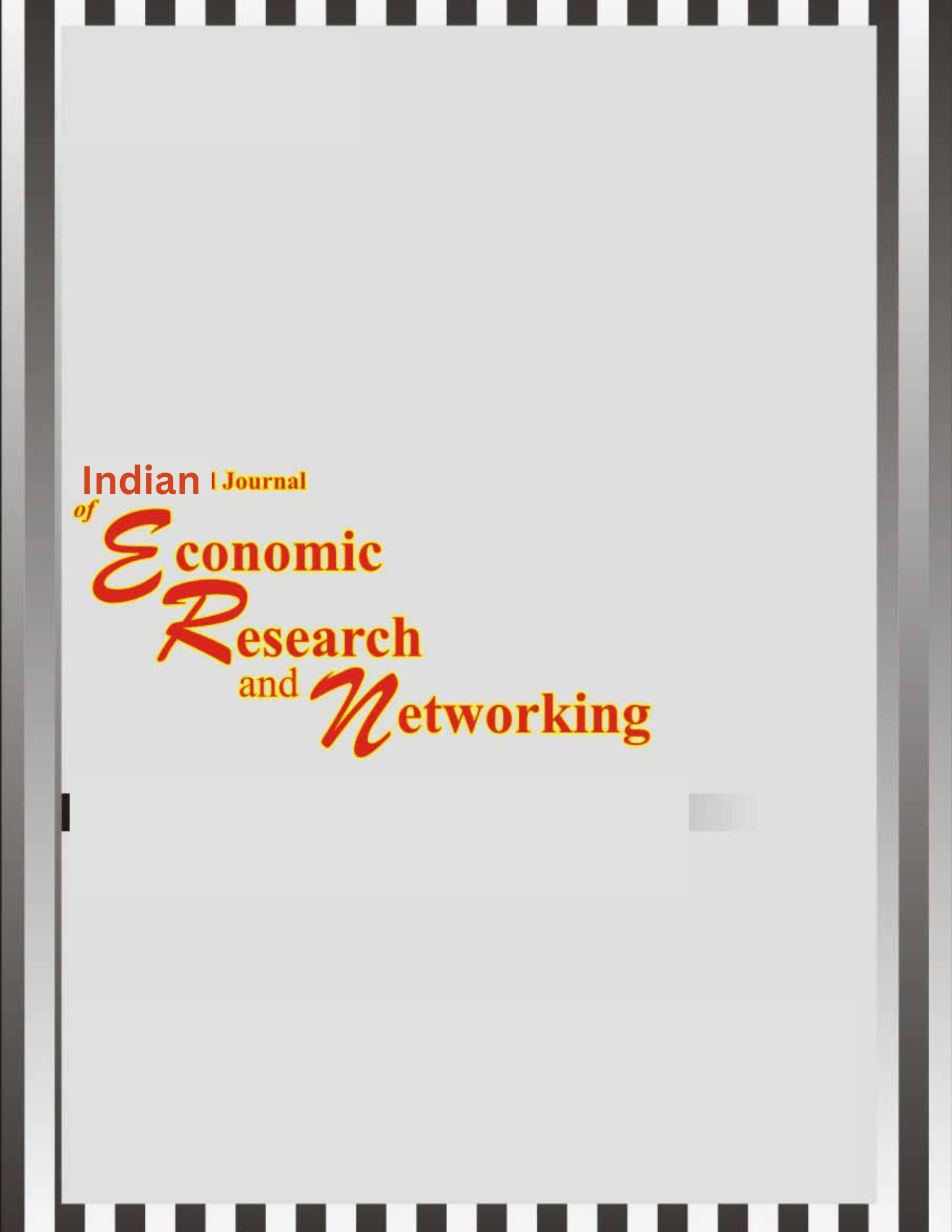 Indian Journal of Economic Research and Networking 