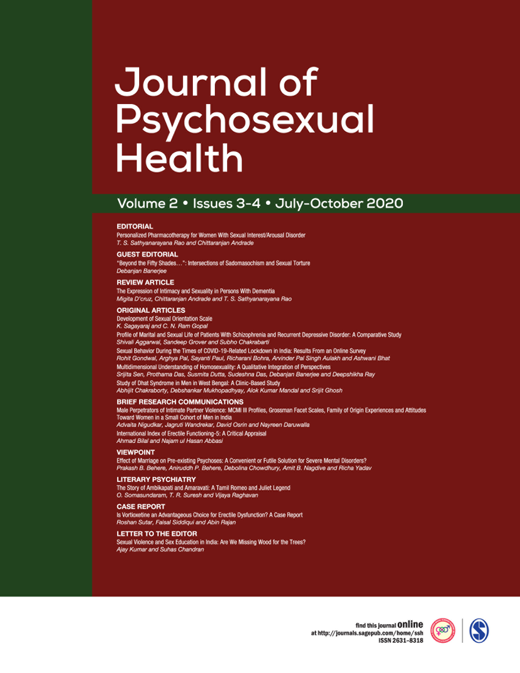 Journal of Psychosexual Health
