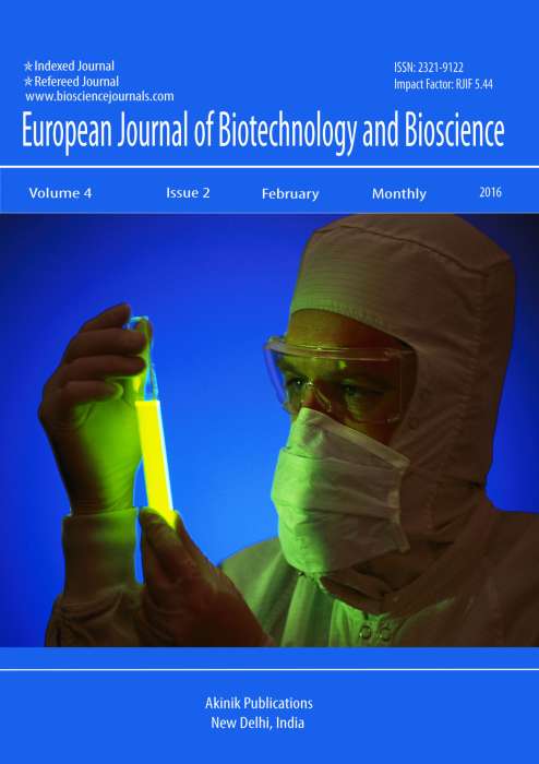 European Journal of Biotechnology and Bioscience