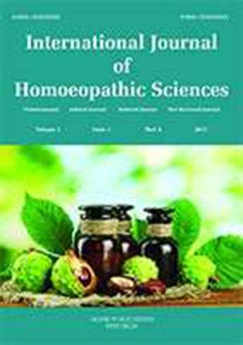 International Journal of Homoeopathic Sciences