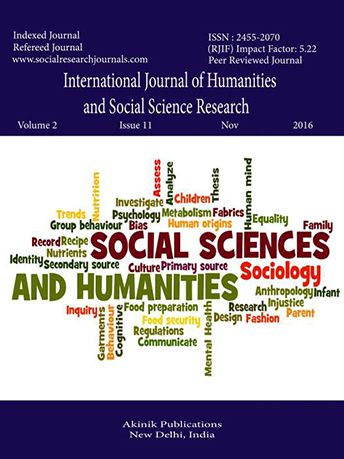 International Journal of Humanities and Social Science Research