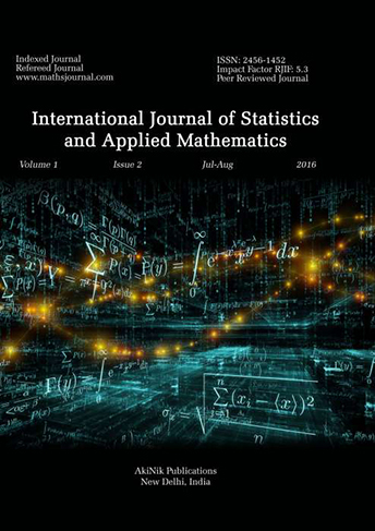 International Journal of Statistics and Applied Mathematics