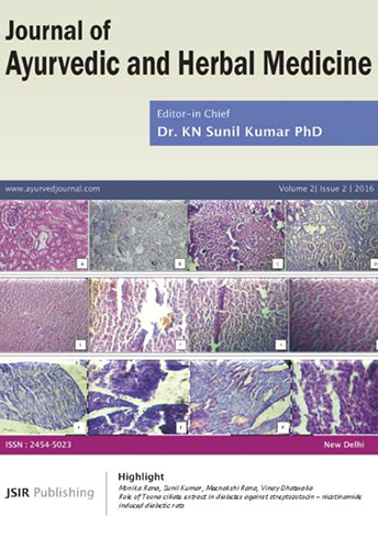 Journal of Ayurvedic and Herbal Medicine