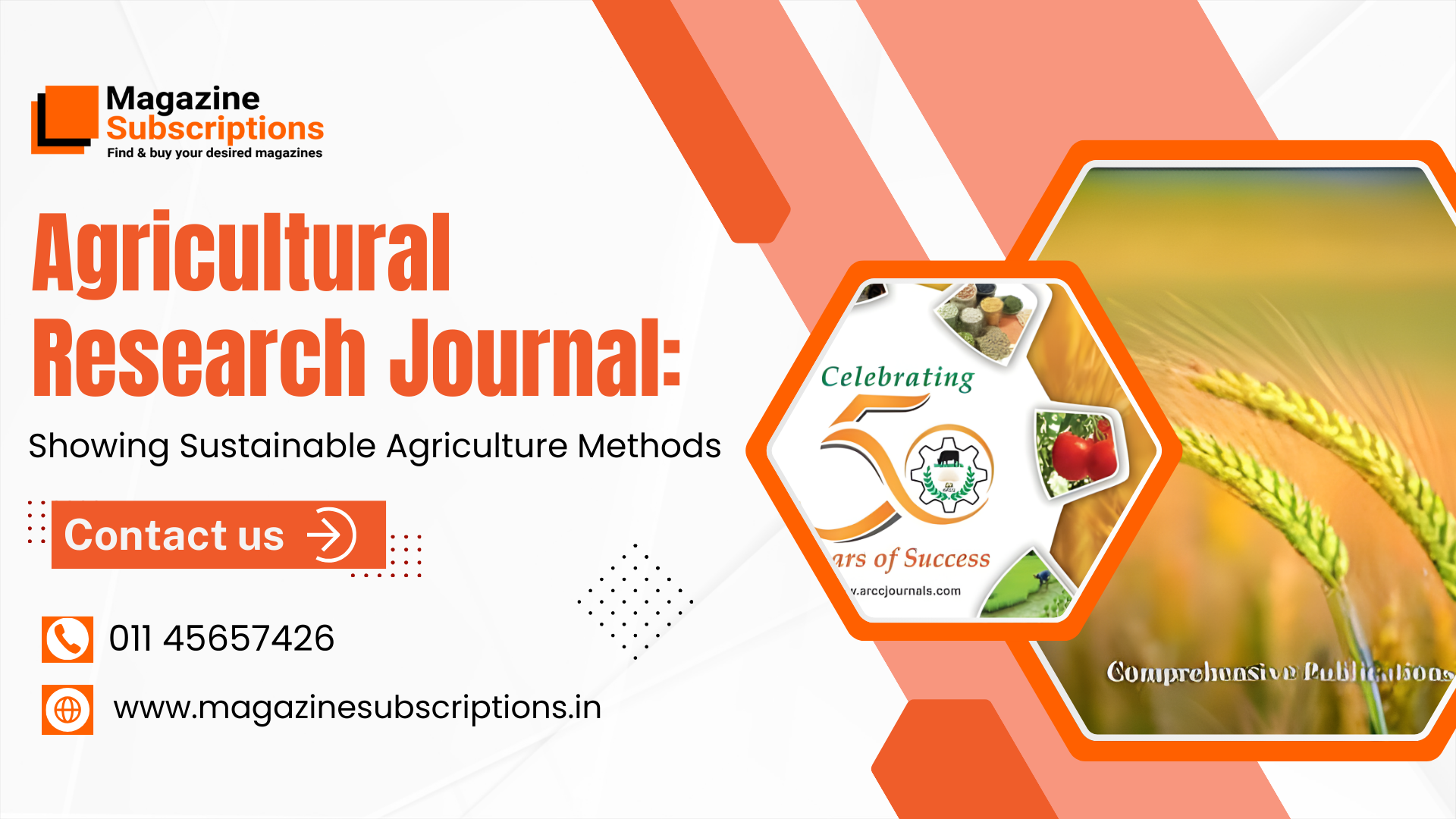 Agricultural Research Journal: Showing Sustainable Agriculture Methods
