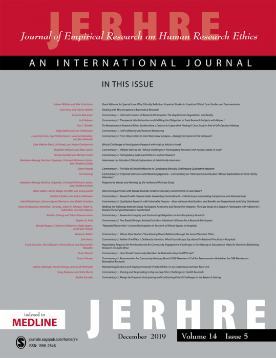 Journal of Empirical Research on Human Research Ethics