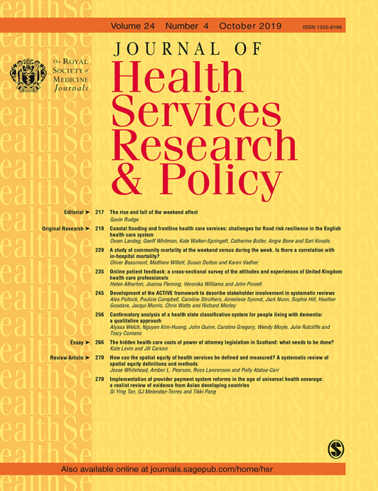 Journal of Health Services Research and Policy 72879.00
