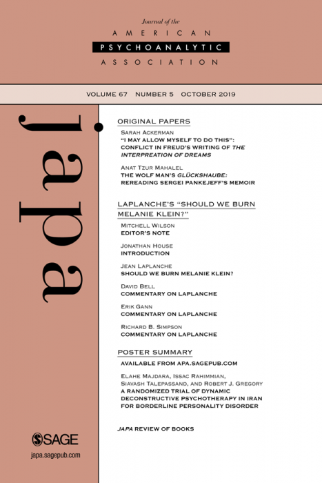 Journal of the American Psychoanalytic Association