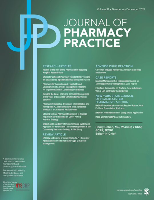 Journal of Pharmacy Practice
