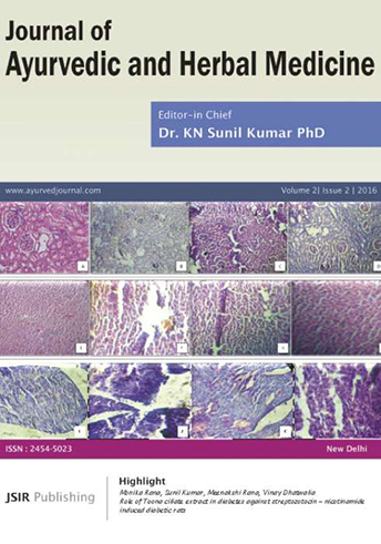 Journal of Ayurvedic and Herbal Medicine