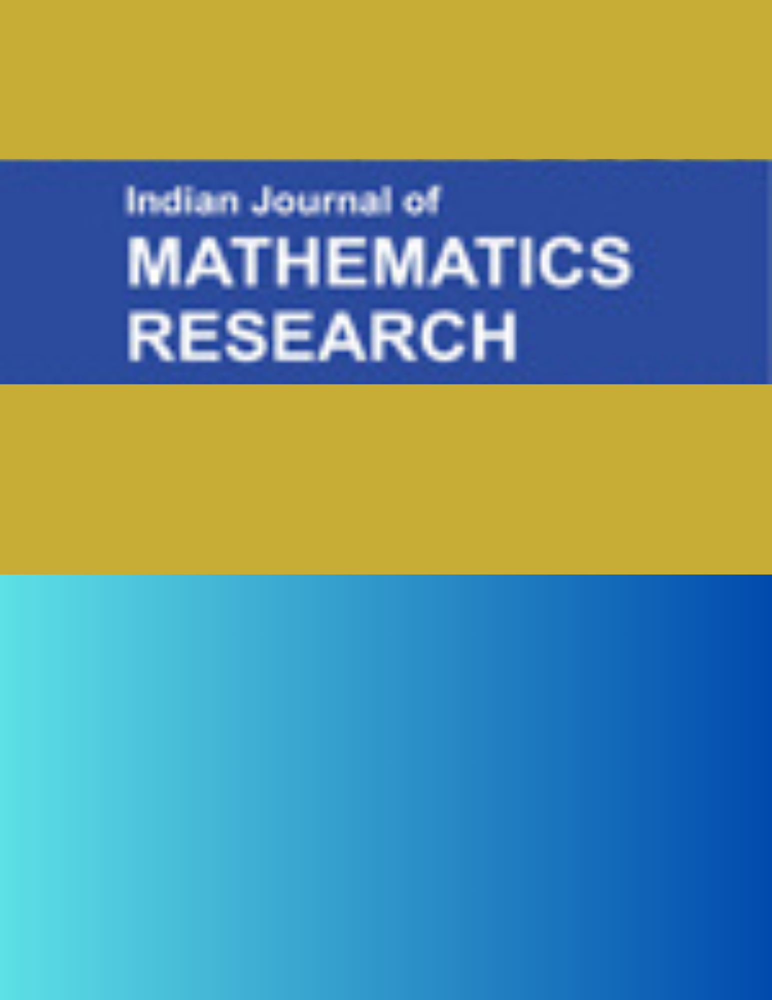 Indian Journal of Mathematics Research