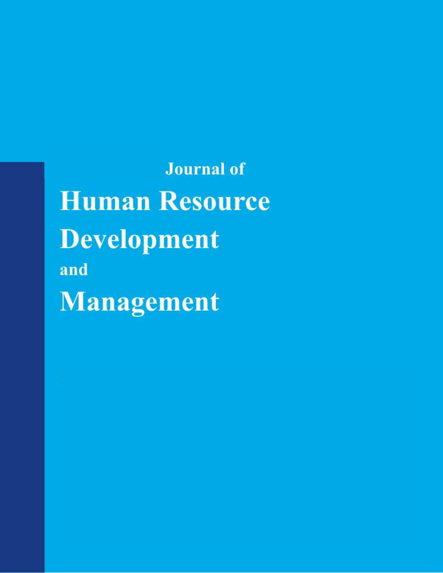 Journal of Human Resource Development and Management