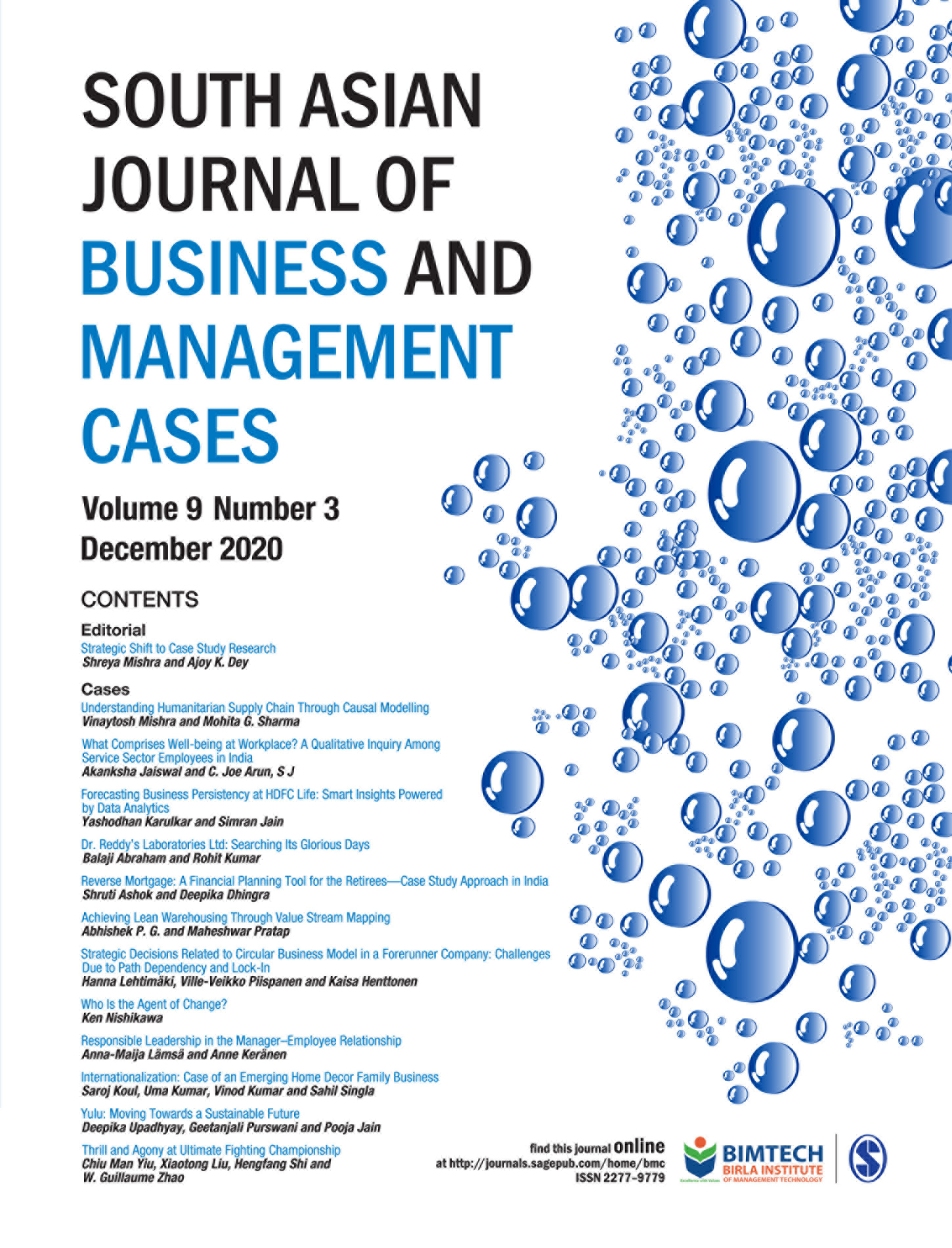South Asian Journal of Business and Management Cases
