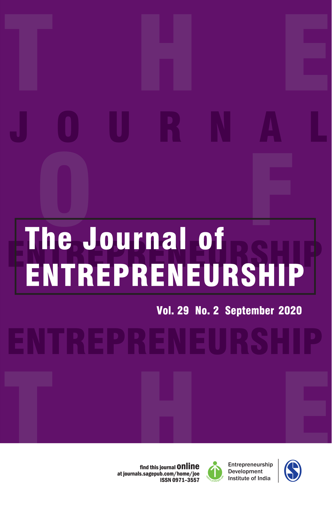The Journal of Entrepreneurship