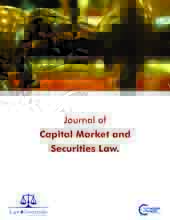 Journal of Capital Market and Securities Law
