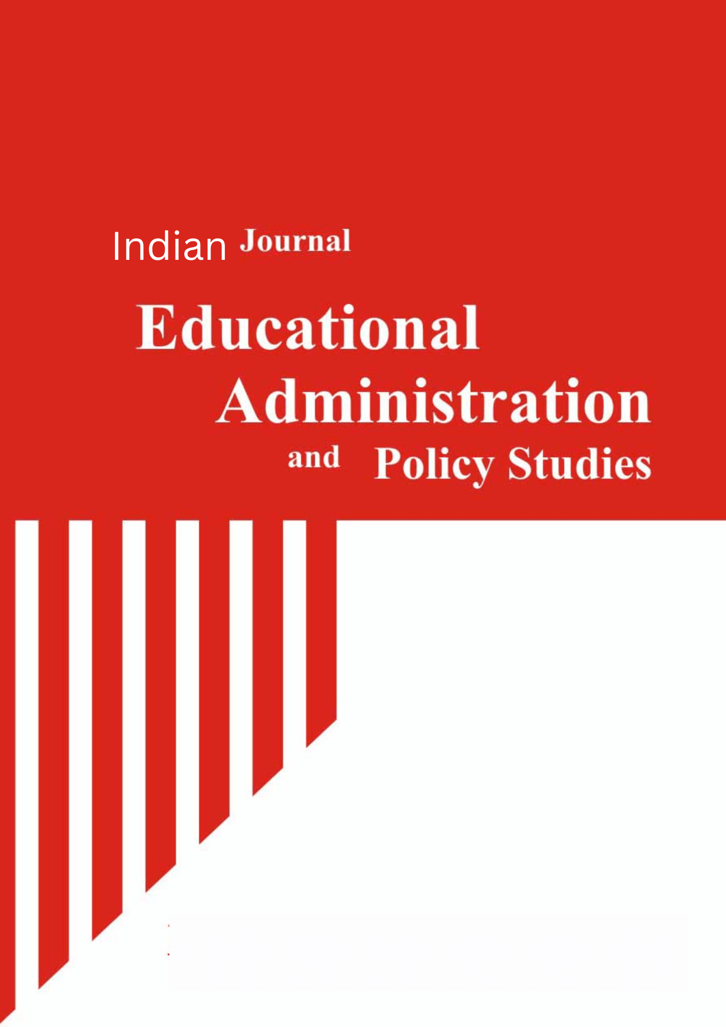 Indian Journal of Educational Administration and Policy Studies