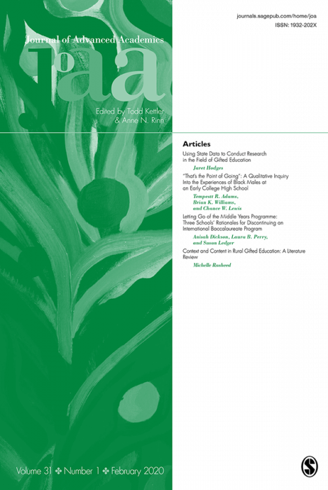 Journal of Advanced Academics