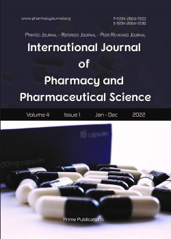 International Journal of Pharmacy and Pharmaceutical Science