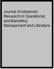 Journal of Advanced Research in Operational and Marketing Management and Literature